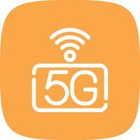 5G Network Creative Icon Design vector