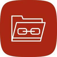 Link Folder Creative Icon Design vector