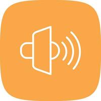 Loud Speaker Creative Icon Design vector