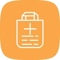 Medical Bag Creative Icon Design vector