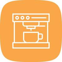 Coffee Machine Creative Icon Design vector