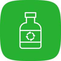 Ecological Bottle Creative Icon Design vector