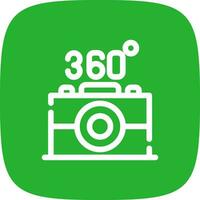 360 Camera Creative Icon Design vector