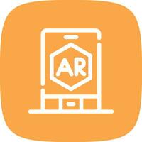 Ar App Creative Icon Design vector