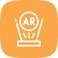 Augmented Reality Creative Icon Design vector