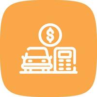 Car Loan Calculator Creative Icon Design vector