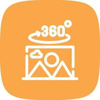 360 Degree Photo Creative Icon Design vector