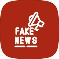 Fake News Creative Icon Design vector