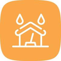 Water Damage Cleaning Creative Icon Design vector