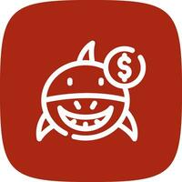 Loan Shark Creative Icon Design vector