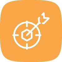 Nested Target Creative Icon Design vector