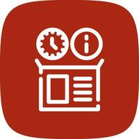 Real Time Inventory Info Creative Icon Design vector