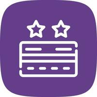 Points Rewards Cards Creative Icon Design vector