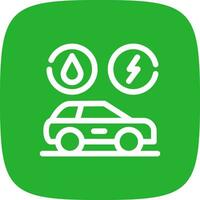 Hybrid Vehicle Creative Icon Design vector