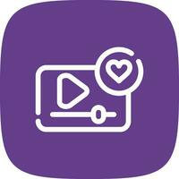 Interactive Video Creative Icon Design vector