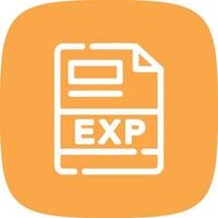 EXP Creative Icon Design vector