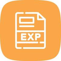 EXP Creative Icon Design vector