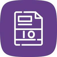 IO Creative Icon Design vector