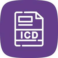 icd creativo icono diseño vector