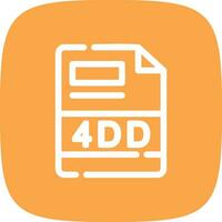 4DD Creative Icon Design vector