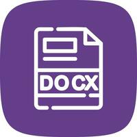 DOCX Creative Icon Design vector