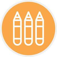 Crayons Creative Icon Design vector