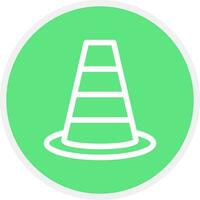 Traffic Cone Creative Icon Design vector