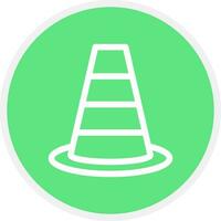 Traffic Cone Creative Icon Design vector