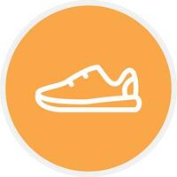 diseño de icono creativo de zapatillas vector