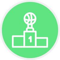 Winner podium Creative Icon Design vector