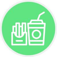 Fast Food Creative Icon Design vector