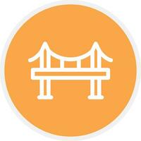 diseño de icono creativo de puente vector