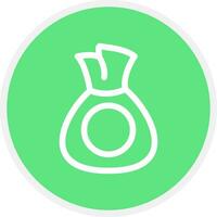 Money Bag Creative Icon Design vector