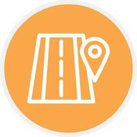 Road Location Creative Icon Design vector