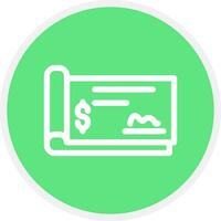 Cheque Creative Icon Design vector