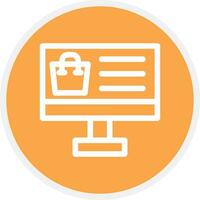 Online Shopping Creative Icon Design vector
