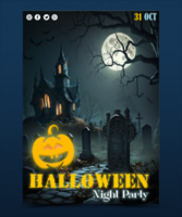 Halloween prospectus affiche psd modèle