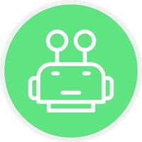 Robot Face Creative Icon Design vector