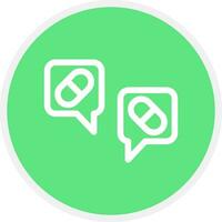 Dialogue Creative Icon Design vector