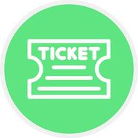 Ticket Creative Icon Design vector