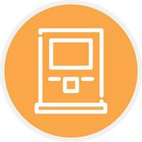 Atm Machine Creative Icon Design vector