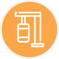 Punching Bag Creative Icon Design vector
