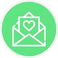 diseño de icono creativo de carta de amor vector