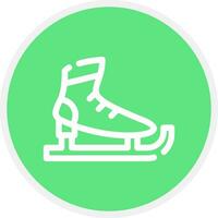 diseño de icono creativo de patines de hielo vector