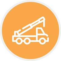 Crane Truck Creative Icon Design vector