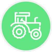 diseño de icono creativo de tractor vector