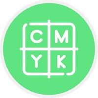 diseño de icono creativo cmyk vector