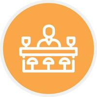 Bar Counter Creative Icon Design vector