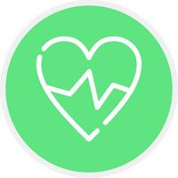 Heart Rate Creative Icon Design vector