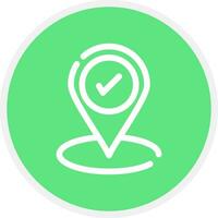 Correct Creative Icon Design vector
